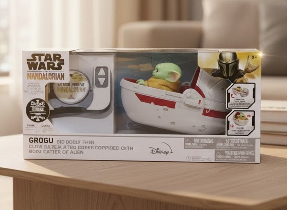 Star Wars Mandalorian Grogu Baby Yoda 9" RC Hover Pram Remote Control 2.4GHz Toy